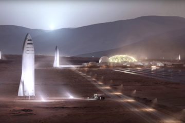 SpaceX BFR Mars Base Close Up