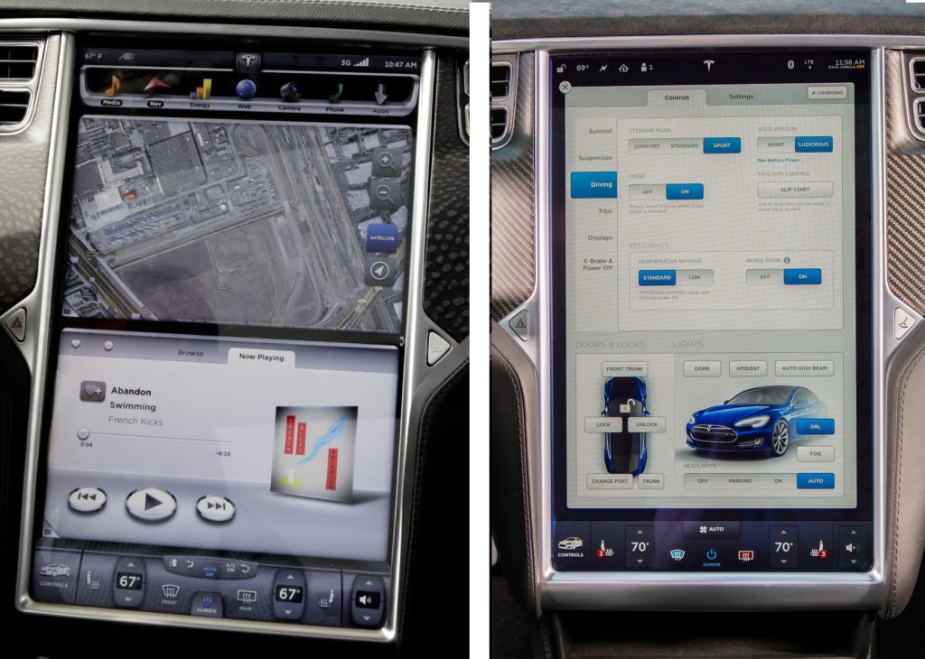 Model S Interface New vs Old