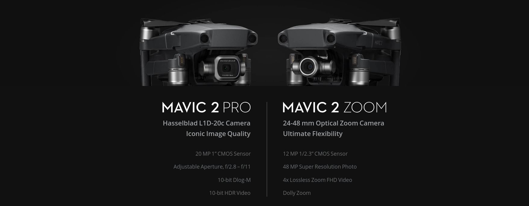 Mavic 2 Pro Zoom Comparison
