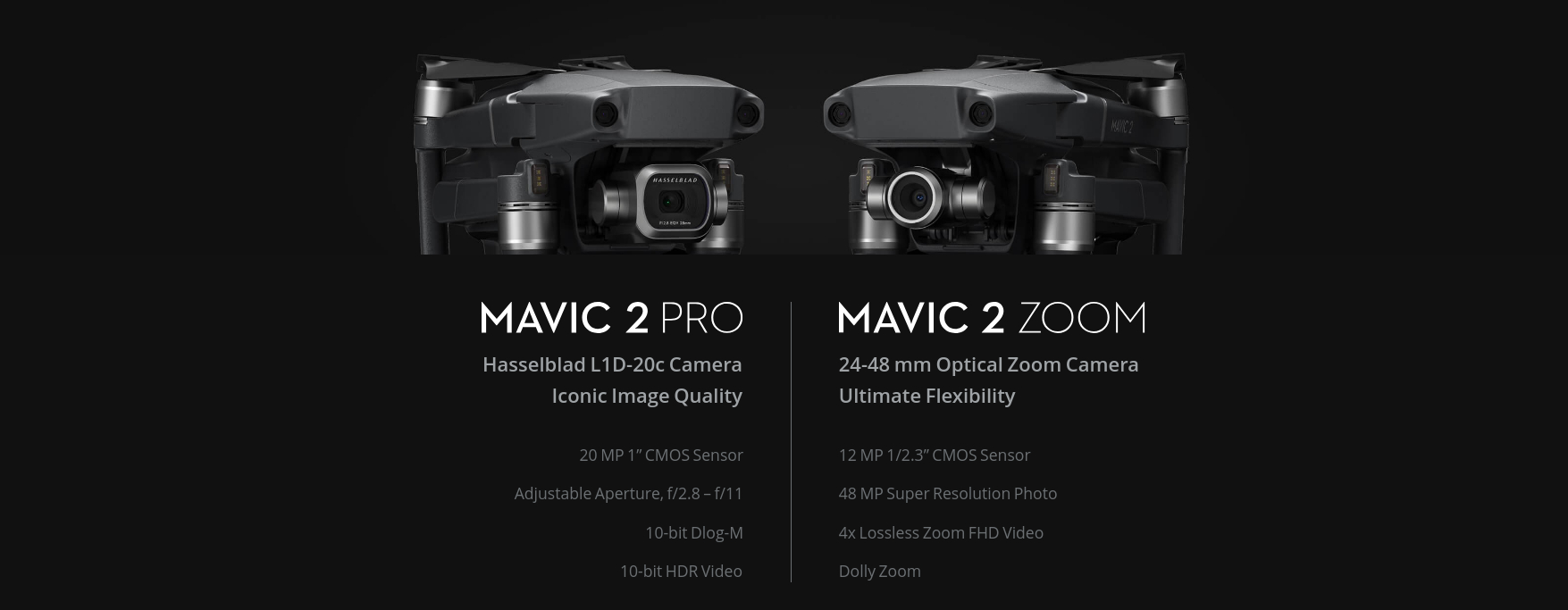 Mavic 2 Pro Zoom Comparison