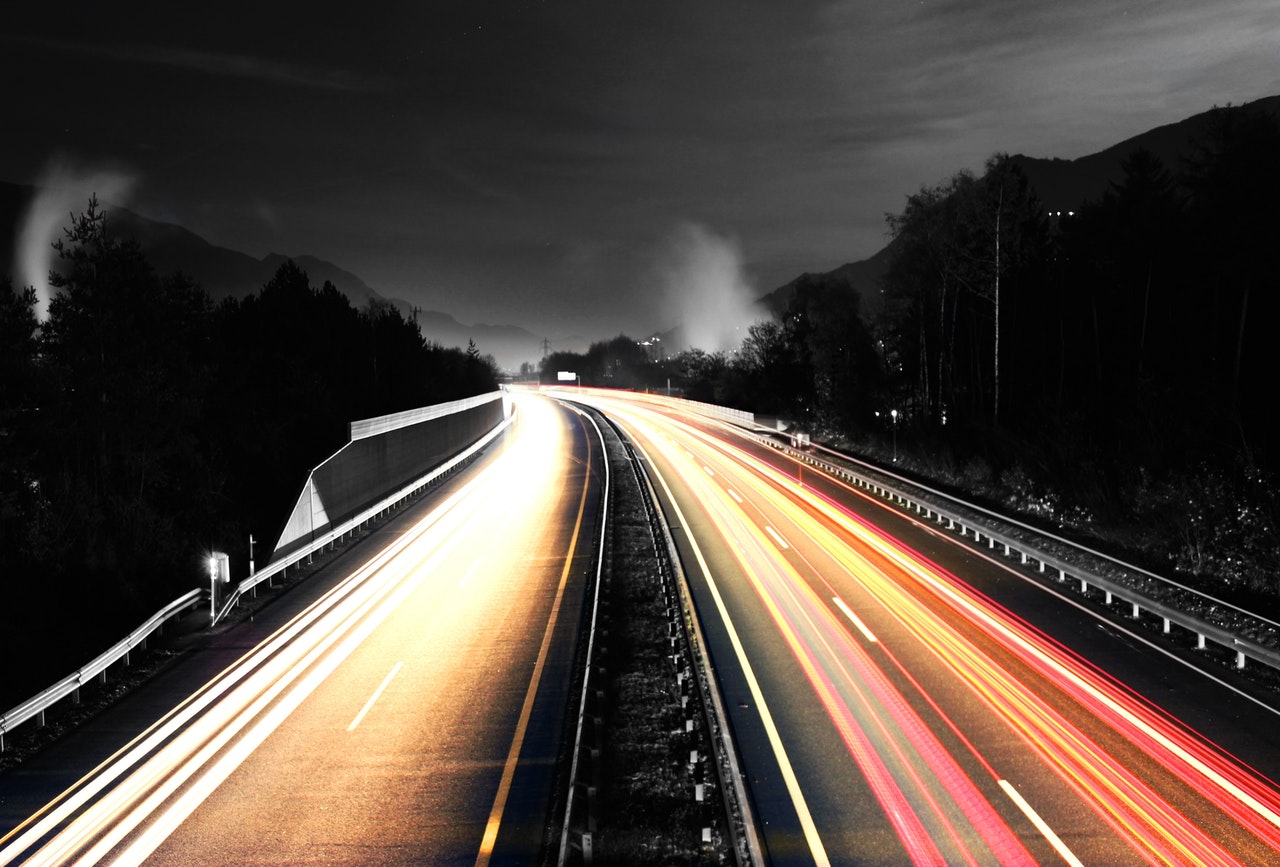 Cars On Freeway