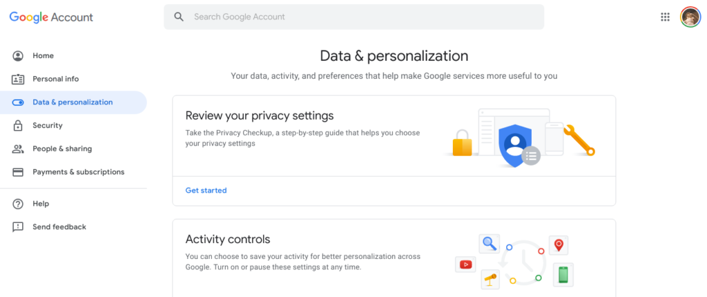 Google Data Controls
