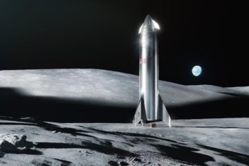 SpaceX Starship On Moon