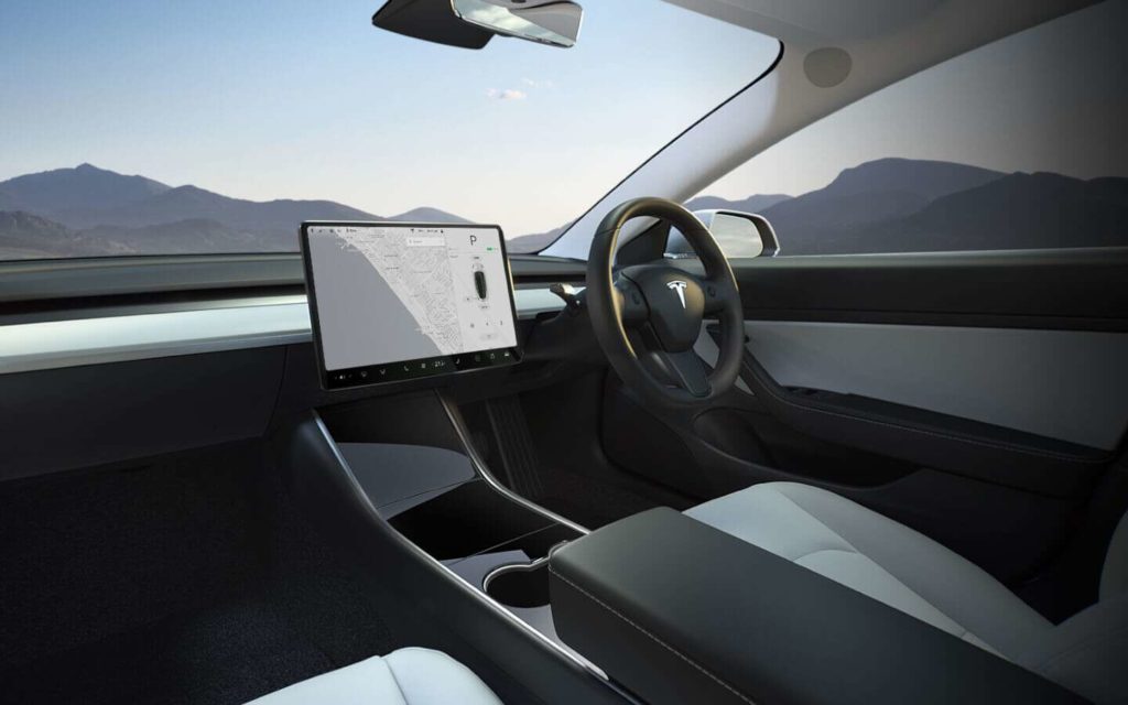 Tesla Model 3 RHD White Interior