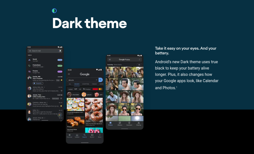 Android 10 Dark Theme