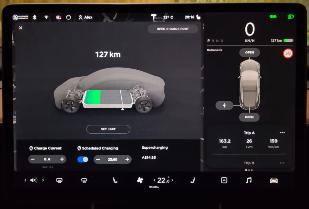 Batmobile Charging Screen 1