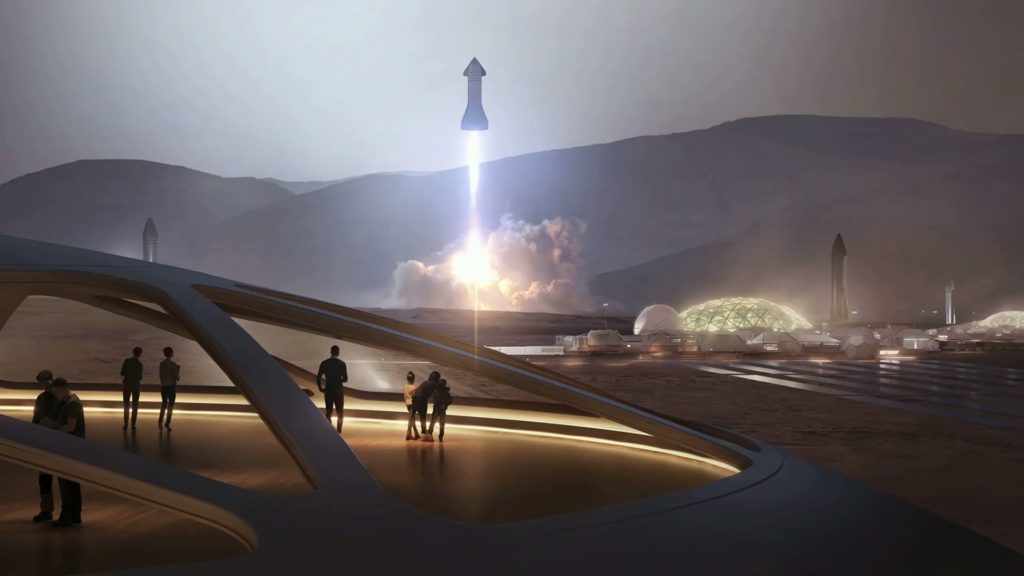 SpaceX Starship Mark 1 Mars