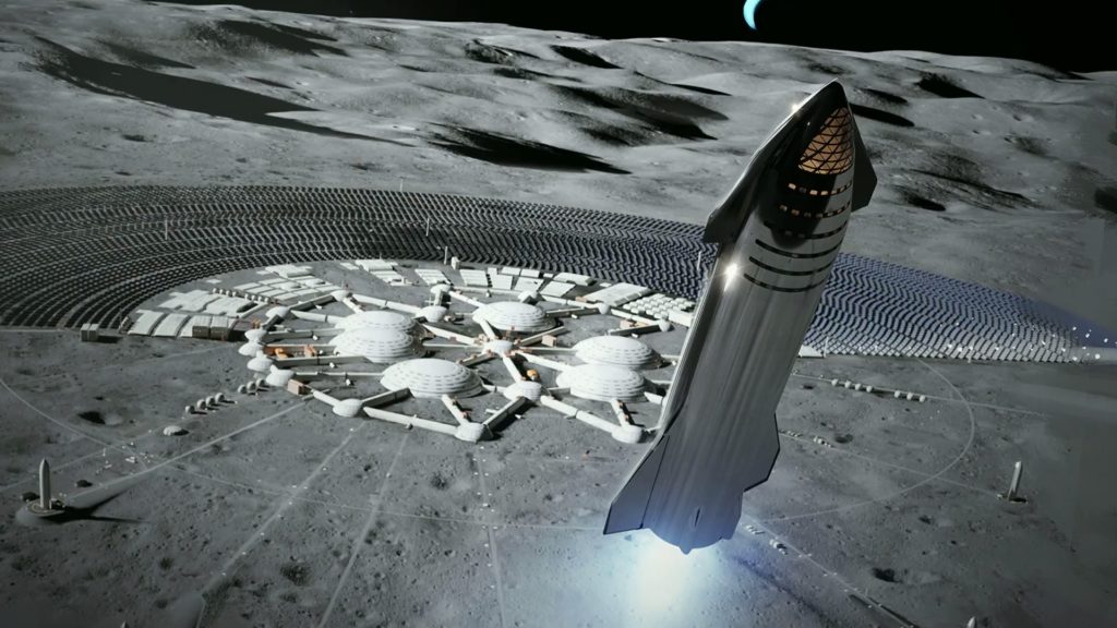 SpaceX Starship Mark 1 Moon