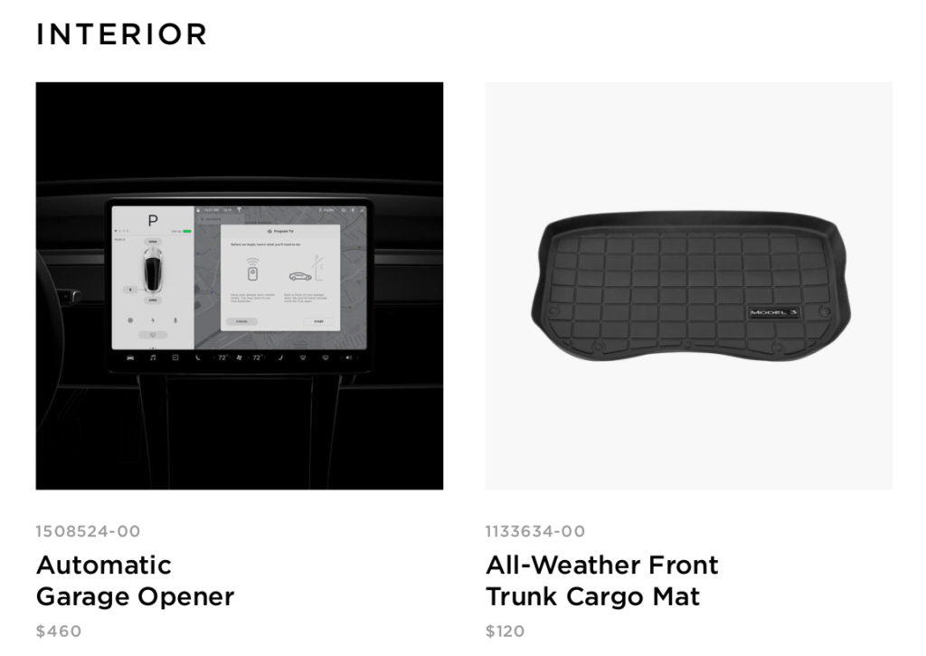 Official Australian Model 3 Accessory Info Released! 1 Tesla Model 3 Interior Accessories