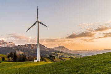 Wind Turbine On Hills