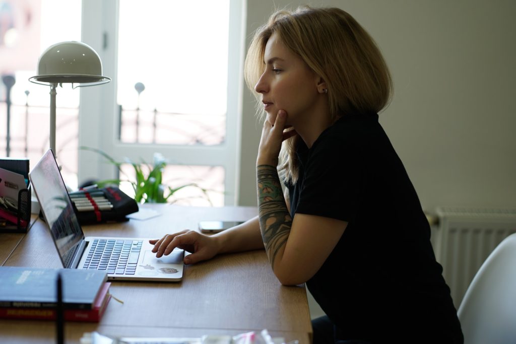 Woman At Laptop