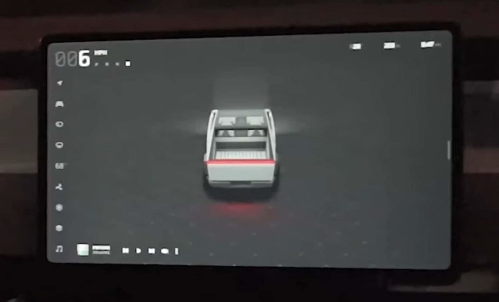 Tesla Cybertruck Teslanomics Main Driving Screen