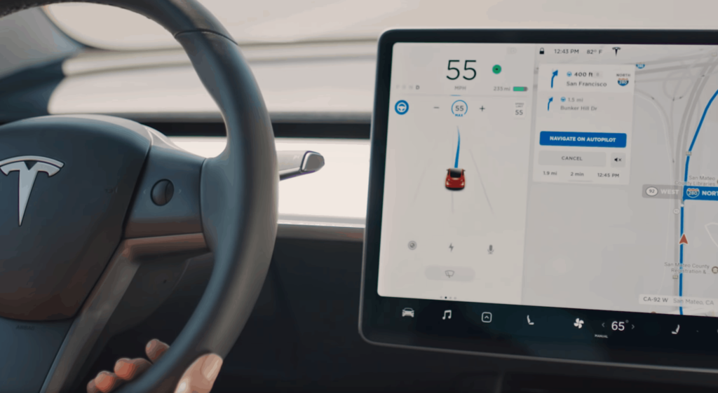 Tesla Model 3 Driving Visualisation