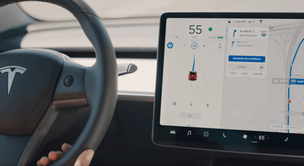 An Exclusive First Look At Tesla's Next Software Interface 6 Tesla Model 3 Driving Visualisation