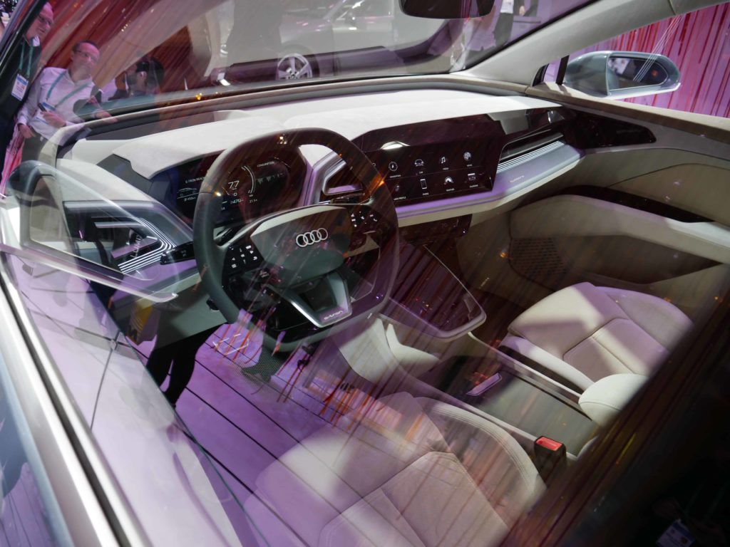 CES 2020 Audi Q4 e tron Concept Interior