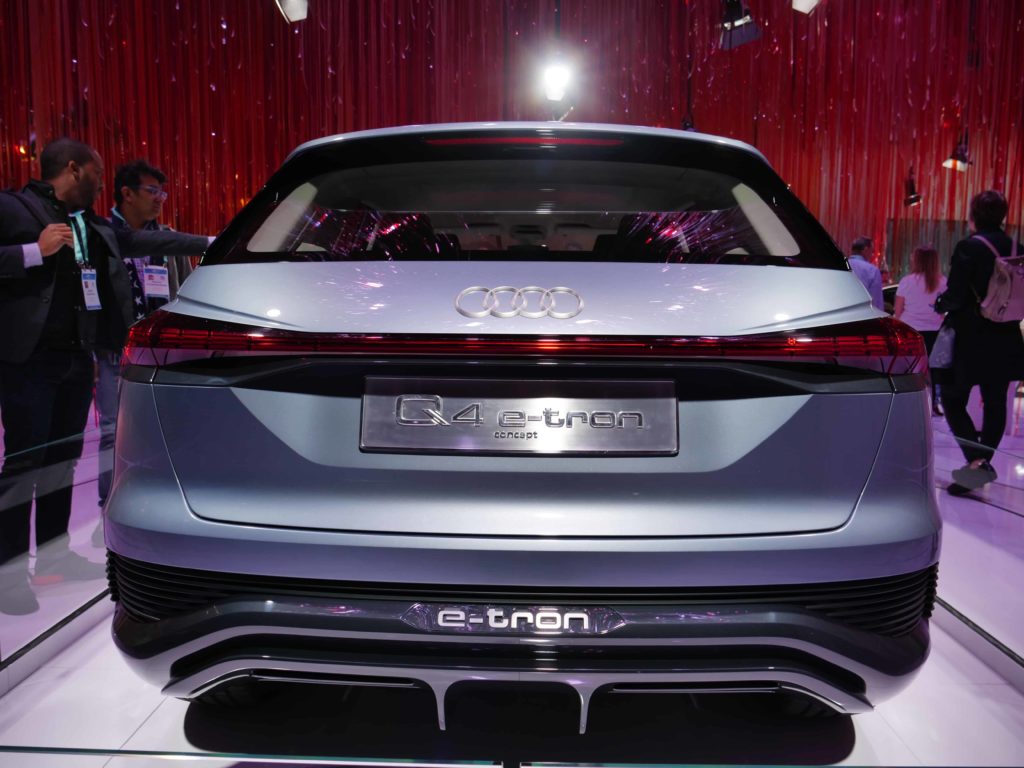 CES 2020 Audi Q4 e tron Concept Rear