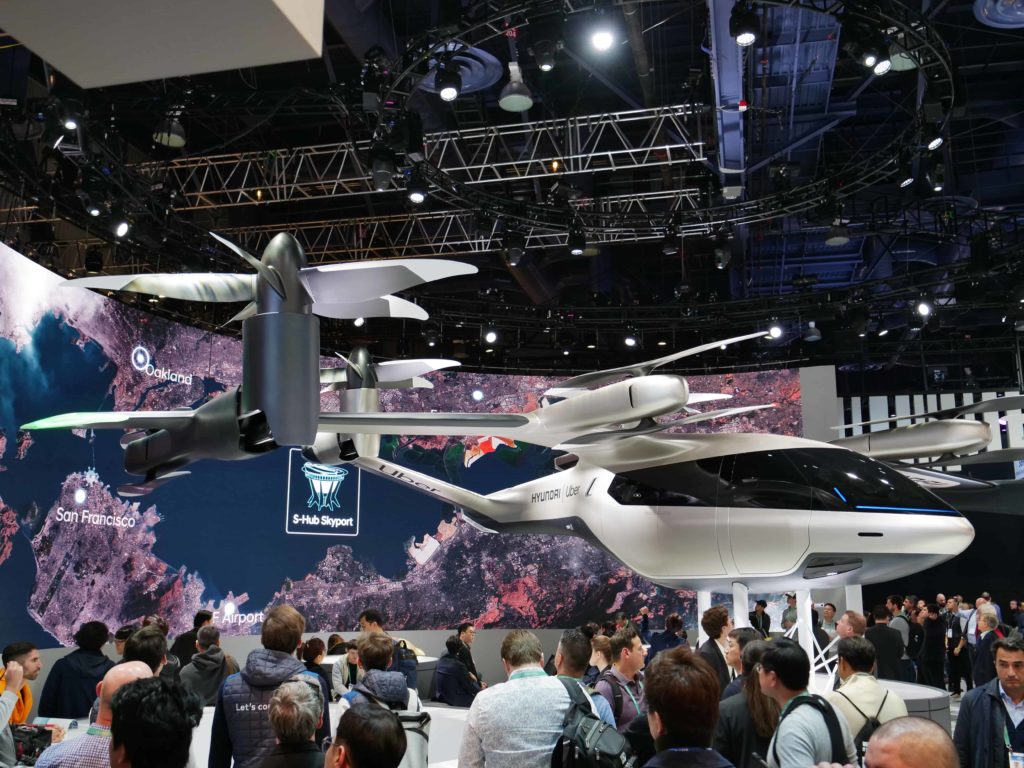 CES 2020 Hyundai UberAIR Ship Front