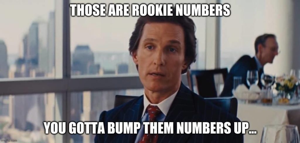 Those Are Rookie Numbers