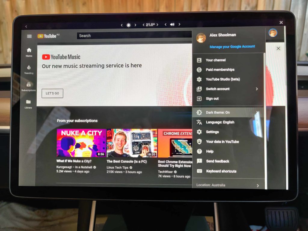 Tesla Web Browser: How To Browse Full Screen (2022) 3 Tesla Model 3 YouTube App