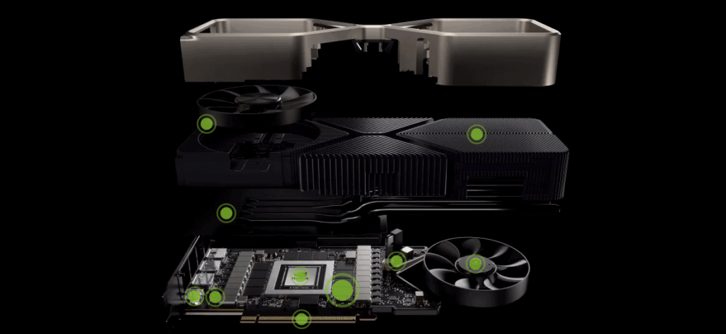 Nvidia RTX 3080 Cut Away