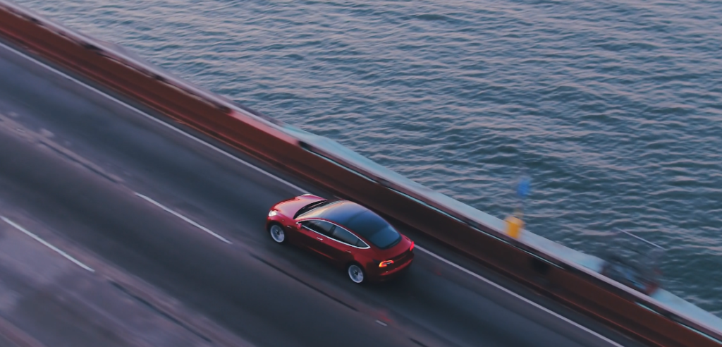 Tesla 2019.40.1 Update Leaks, Increases SR+ Charging To 170 kW Plus Auto Wiper And Lane Change Improvements 3 Model 3 Red On Bridge